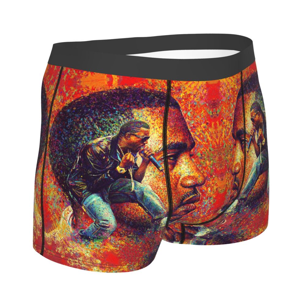 Custom Funny Kanye West Meme Boxer Shorts For Men 3D Print Sexy POP Rapper Underwear Panties Briefs Soft Underpants