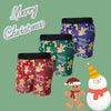 1/3PC Christmas Underwear Print Breathable Mens Gingerbread Man Casual Sports Boxers Four Corner Shorts Christmas Gifts