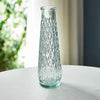 Simple Vintage Embossed Vase DIY Embossed Printing Mini Glass Vase Glass Creaft Transparent Hydroponics Vase