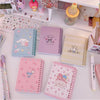 Sanrio Kawaii A6 Notebooks Kuromi Cinnamonroll My Melody Anime Notepads Cute Weekly Planner Writing Paper School Stationery