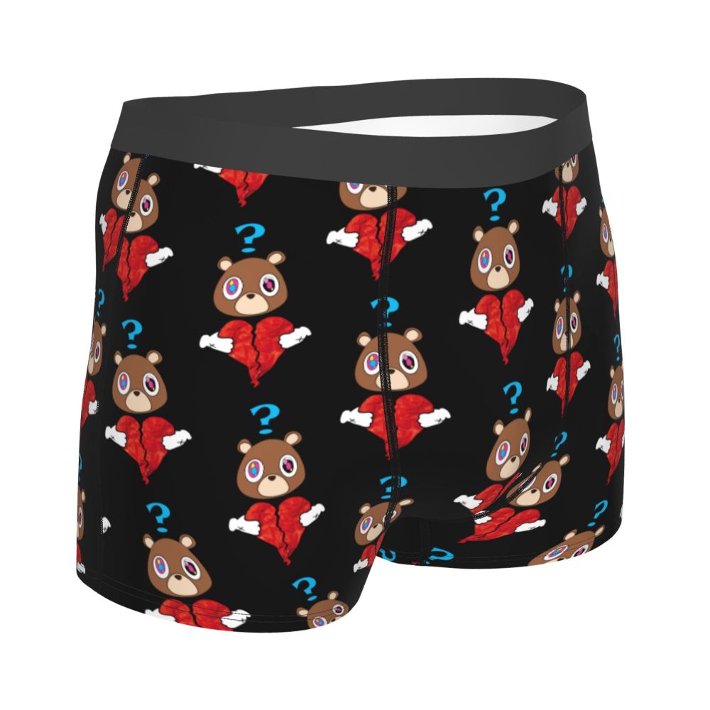 Custom Funny Kanye West Meme Boxer Shorts For Men 3D Print Sexy POP Rapper Underwear Panties Briefs Soft Underpants