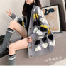 Loose and Lazy Sweater Coat Women's Autumn and Winter Thickened 2023 New Korean Version Versatile Long Knitted Cardigan