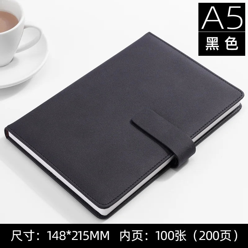 A5 Notebook Thickened Custom Printed Logo  Notepad Work Super Thick Business Office Stationery Leather Diary Cuaderno Libretas