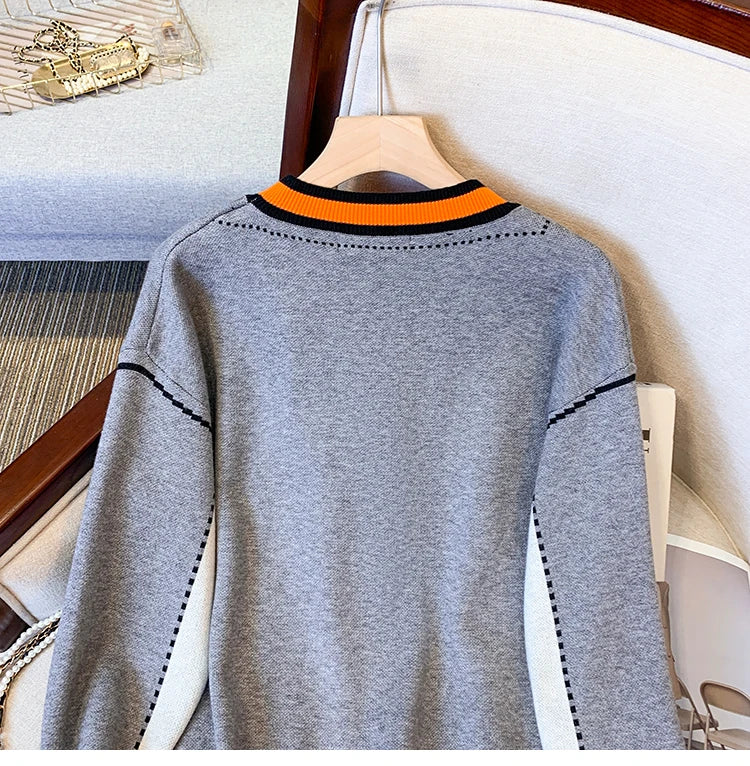 Women Cardigans Oversized Sweater V Neck Loose Knitwear Single Breasted Casual Knit Cardigan Outwear Winter Casual Jackets