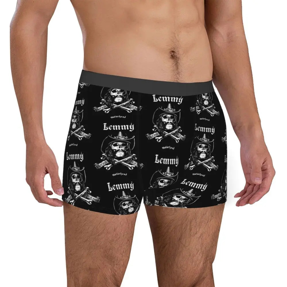 Judas Priest Accessories British Steel Firepower Men Boxer Briefs Breathable Underwear Top Quality Print Shorts Birthday Gifts