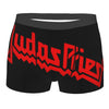 Judas Priest Accessories British Steel Firepower Men Boxer Briefs Breathable Underwear Top Quality Print Shorts Birthday Gifts