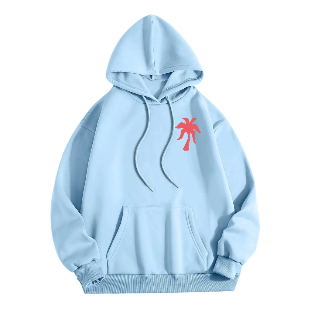 Fashion Print Hoodies Women Autumn Winter Long Sleeve Pullover Tops Hooded Sweatshirts Streetwear Casual Female Loose Clothes