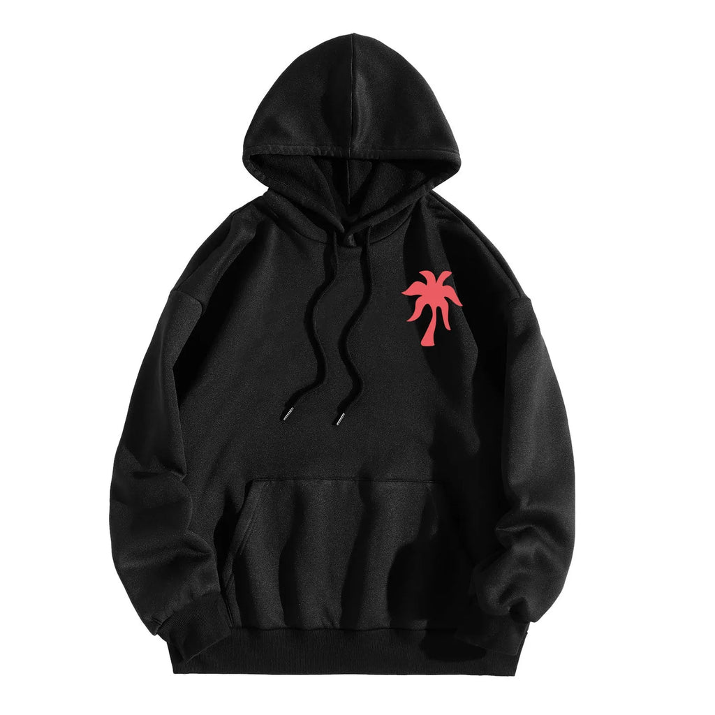 Fashion Print Hoodies Women Autumn Winter Long Sleeve Pullover Tops Hooded Sweatshirts Streetwear Casual Female Loose Clothes