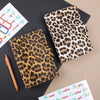 A6 Leopard Print Loose Leaf Cover Plan Book Binder 6 Holes Cash Budget Binder Notebook Office Stationery