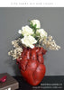 Heart Shape Flower Vase Resin Vase Dried Flower Container Vases Pots Body Sculpture Desktop Flower Pot Home Decoration Ornaments