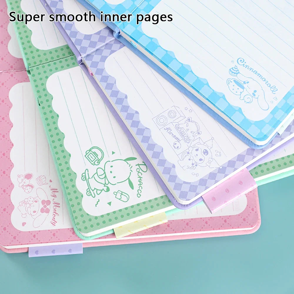 Sanrio Notebook Cinnamoroll Kuromi Notepad Daily Weekly Agenda Notebook Japanese Kawaii Stationery School Supply