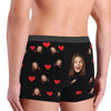 Valentine's Day Gifts Custom Funny Boxer Briefs with Wife's Face Customized Print Underwear for Men Boyfriend For Husband