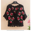 Three-Dimensional Flower Openwork Crocheted Sweater Cardigan Women's Spring And Autumn New Heavy Industry Joker Sweater 3XL Coat