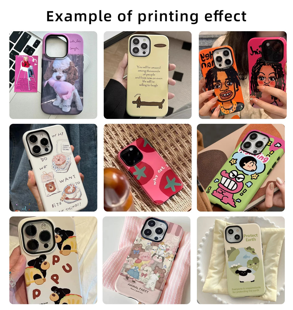 Custom Image Tough Phone Case for iPhone 16 15 14 13 12 Pro Max Plus  X XR XS 11 Cover Personalized Design Picture DIY Photo