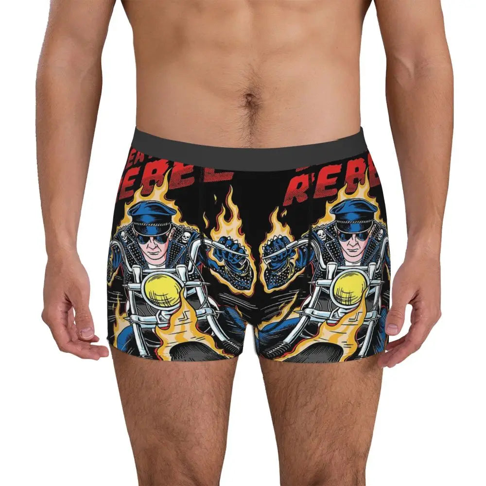 Judas Priest Accessories British Steel Firepower Men Boxer Briefs Breathable Underwear Top Quality Print Shorts Birthday Gifts