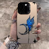 Moon Butterfly Phone Cases for iPhone 15 Pro Max Case 13 14 11 12 15 XR XSMax X 7 8 14 Plus SE 2020 Shockproof Bumper Back Cover