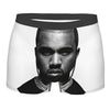 Custom Funny Kanye West Meme Boxer Shorts For Men 3D Print Sexy POP Rapper Underwear Panties Briefs Soft Underpants