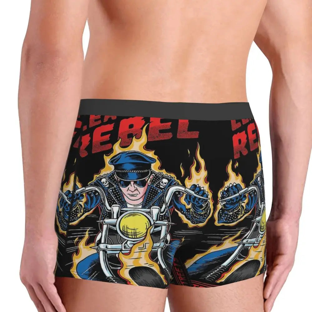 Judas Priest Accessories British Steel Firepower Men Boxer Briefs Breathable Underwear Top Quality Print Shorts Birthday Gifts