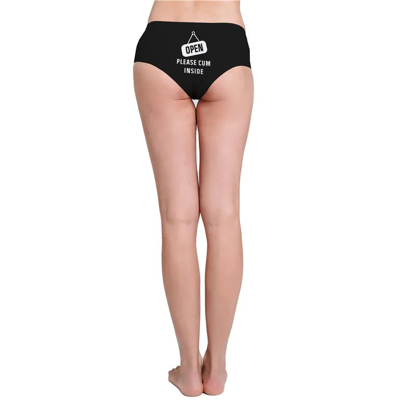 Funny Print Super Soft Low Rise Women's Novelty Panties Underwear Sexy Briefs Thongs Gifts