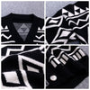 Women's 2024 Autumn/Winter New Retro Geometric Diamond Shaped Sweater Loose Outerwear Lazy Style Coat Thick Knitted Cardigan