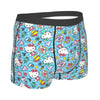 Custom Male Cool Hello Kitty Men Underwear Boxer Briefs Soft Shorts Panties Underpants