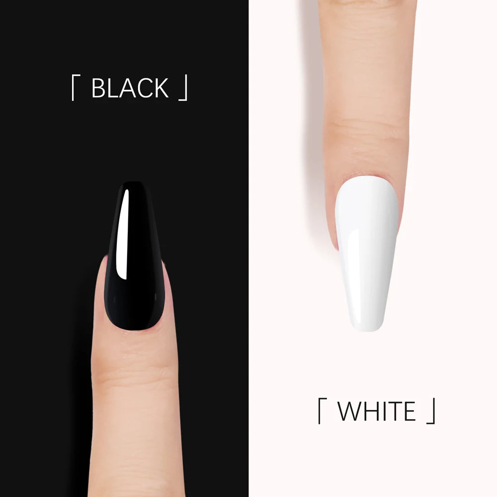 FZANEST Custom Nail Supplies Nails Gels Nail Polish Oem Logo Super White Colors Gel Polish Own Brand Super Black Beauty Products