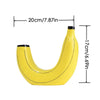 Resin Banana Flower Vase for Decor Creative Banana Shaped Vases for Flowers Cute Double Head Design Art Vases Flower Container