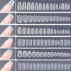 120pcs/bag Matte Press On Nail Tips Soft Full Cover False Nails Oval Almond Sculpted Fake Nail