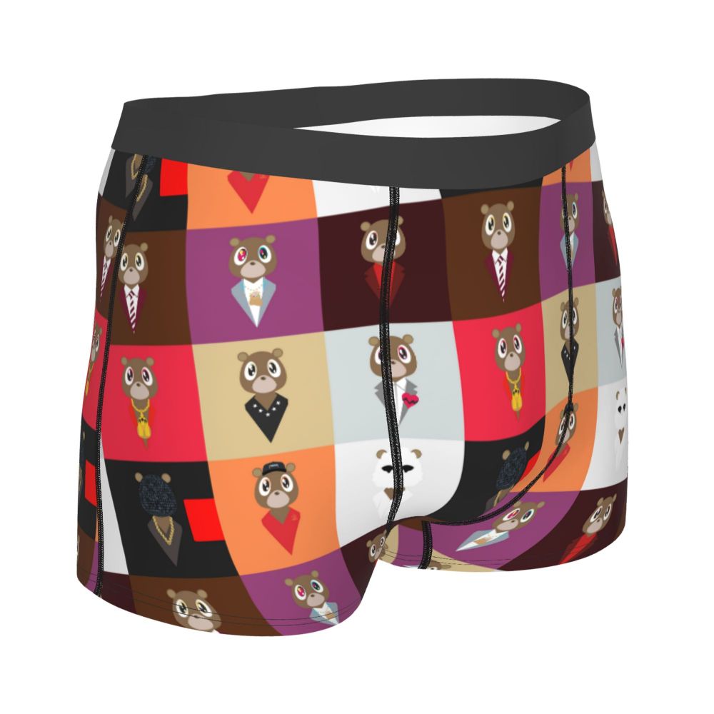 Custom Funny Kanye West Meme Boxer Shorts For Men 3D Print Sexy POP Rapper Underwear Panties Briefs Soft Underpants