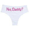 Yes Daddy Letter Printed Women Funny Lingerie G-string Underwear Panties T String Thongs Knickers Underwear Ladies Briefs