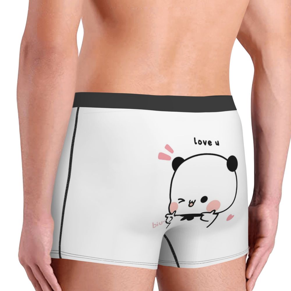 Finger Guns Love Man's Boxer Briefs Bubu Dudu Cartoon Highly Breathable Underpants High Quality Print Shorts Birthday Gifts