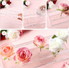 Clear Acrylic Rectangular Flower Vase With Lid Wedding Dinner Table Floral Centerpiece Morden Floral Vases Desktop Home Decorate