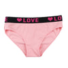 3PCS Girl's  Low Waist Briefs Women's Love Letter Printing Underwear