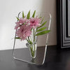 20×15cm Creative Art Acrylic Photo Frame Vase Hydroponic Flower Arrangement Device Transparent Vase Home Decoration Ornaments