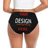 Custom DIY Design Brief Panties Women Breathable Stretch Custom Your Photo Logo Message Underwear