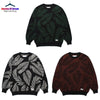 Trend High Street Leopard Print Cotton V-Neck Knit Cardigan Men's Women's Best Quality Casual Sweater