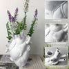 Vase Container Simulation Anatomical Heart-shaped  Dried Flower Pot Art Vase Human Statue Desktop Home Decoration Ornaments