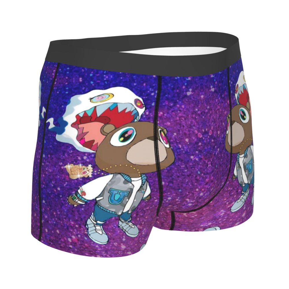 Custom Funny Kanye West Meme Boxer Shorts For Men 3D Print Sexy POP Rapper Underwear Panties Briefs Soft Underpants