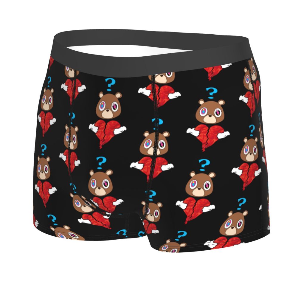 Custom Funny Kanye West Meme Boxer Shorts For Men 3D Print Sexy POP Rapper Underwear Panties Briefs Soft Underpants