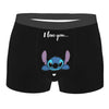 Boxer Lilo & Stitch Angel Love Alternative Shorts Panties Briefs Men Underwear Cartoon Cute Breathable Underpant Homme Plus Size