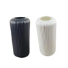 Striped Ceramic-Like Plastic Vase For Flowers Decorative Floral Arrangement Display Creative Little Flower Vase