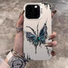 Moon Butterfly Phone Cases for iPhone 15 Pro Max Case 13 14 11 12 15 XR XSMax X 7 8 14 Plus SE 2020 Shockproof Bumper Back Cover