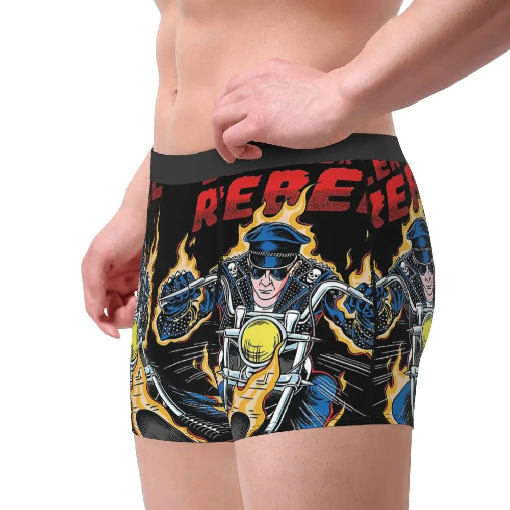 Judas Priest Accessories British Steel Firepower Men Boxer Briefs Breathable Underwear Top Quality Print Shorts Birthday Gifts