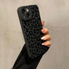 Black Print Leopard Graphic Phone Case For iPhone 16 15 14 13 12 11 Pro Max XS X 7 8 Plus SE 2022 Shockproof Soft Silicone Cover