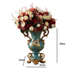 30cm European Resin Vase Stereoscopic Dried Fowers Arrangement Wobble Plate Living Room Entrance Ornaments Home Decorations