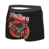 Judas Priest Accessories British Steel Firepower Men Boxer Briefs Breathable Underwear Top Quality Print Shorts Birthday Gifts