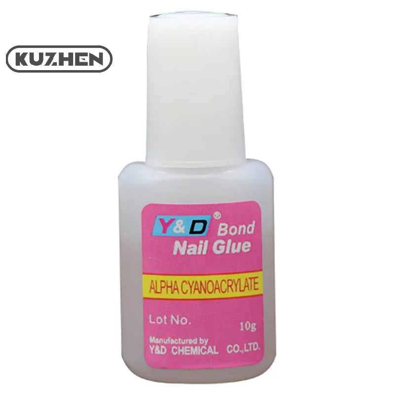 Strong Nail Glue Adhesive With Brush False Nails Glitter Acrylic with Brush