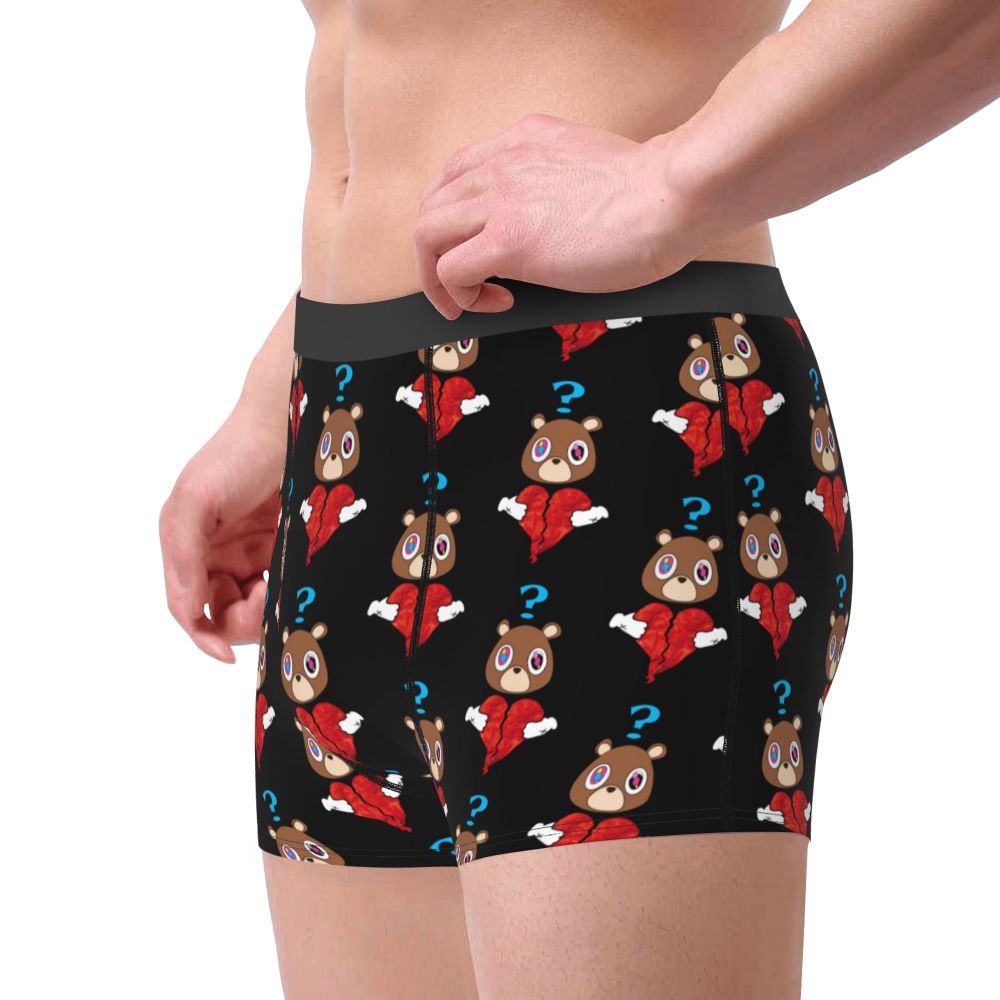 Custom Funny Kanye West Meme Boxer Shorts For Men 3D Print Sexy POP Rapper Underwear Panties Briefs Soft Underpants