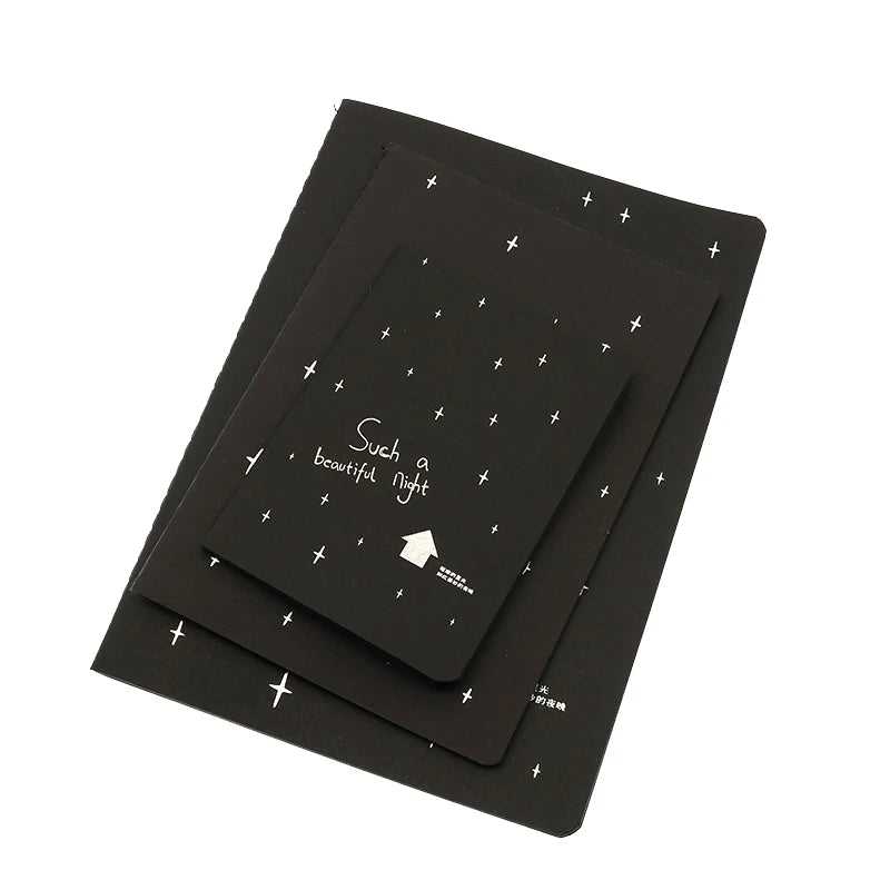 Milky Way Black Line Graffiti Sketch Notebook 16K 32K 56K Child Student Painting Notebook School Office Stationery 1pc