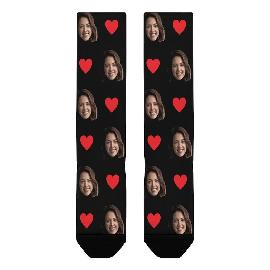 Custom Boxers Men Women Personalised Boxers With Face On Underwear Heart Socks Valentine's Day Gifts For Boyfriend/Husband